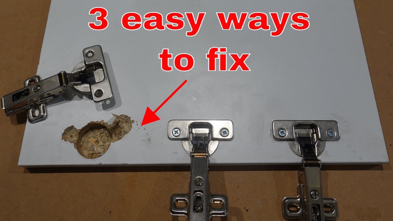 how to fix kitchen cabinet hinges?