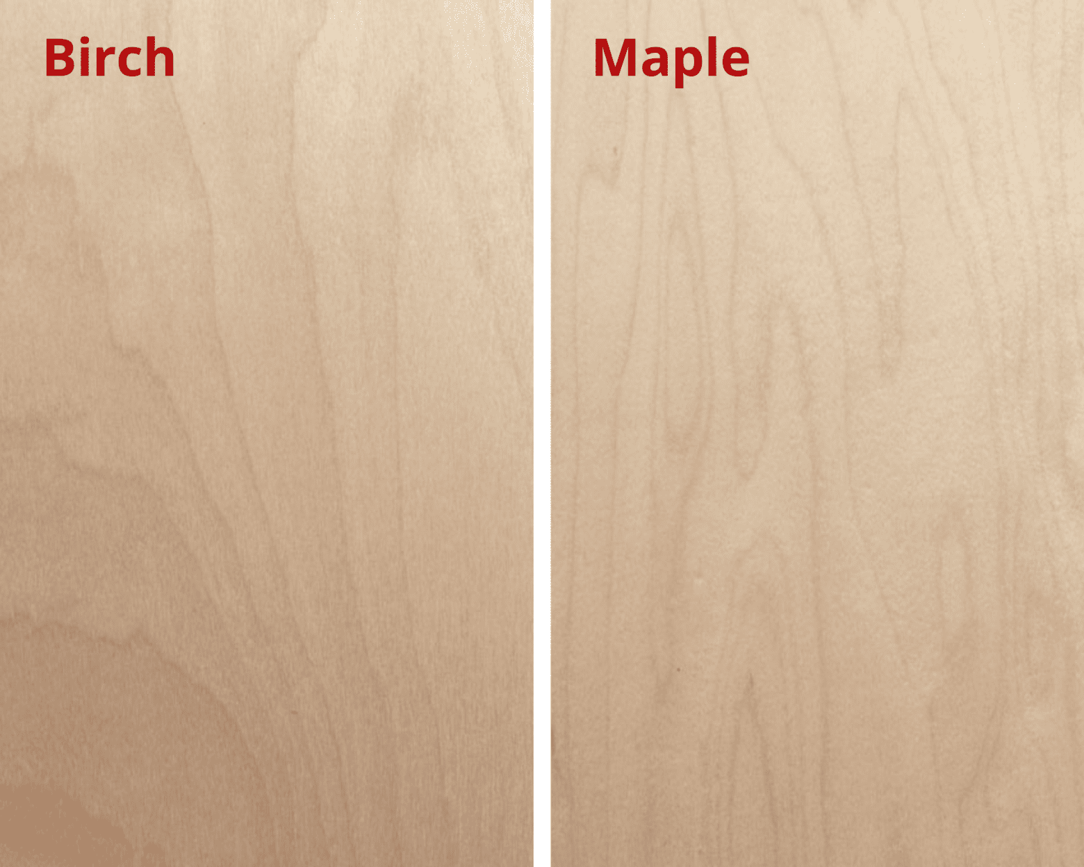 birch vs maple cabinets