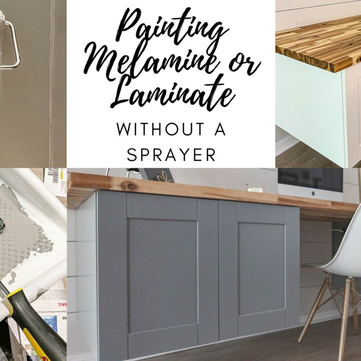 how to paint melamine kitchen cabinets?